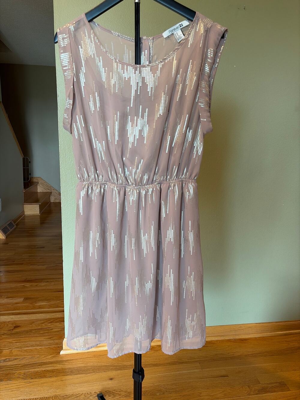 Forever 21 Silver Sequin Dress